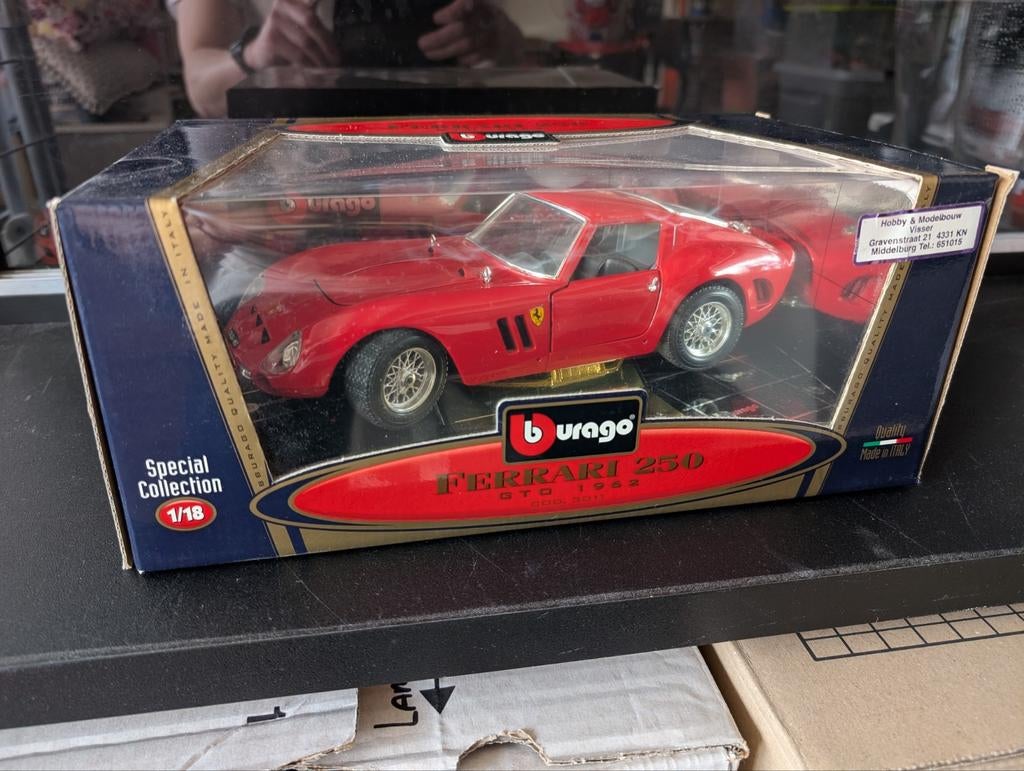 Ferrari 250 GTO 1:18, Ophalen of Verzenden, Bburago