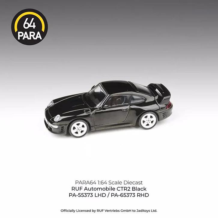 1995 Ruf CTR2 *Left Hand Drive*, black 1:64 64 para P042, Hobby en Vrije tijd, Modelauto's | Overige schalen, Nieuw, Auto, Verzenden