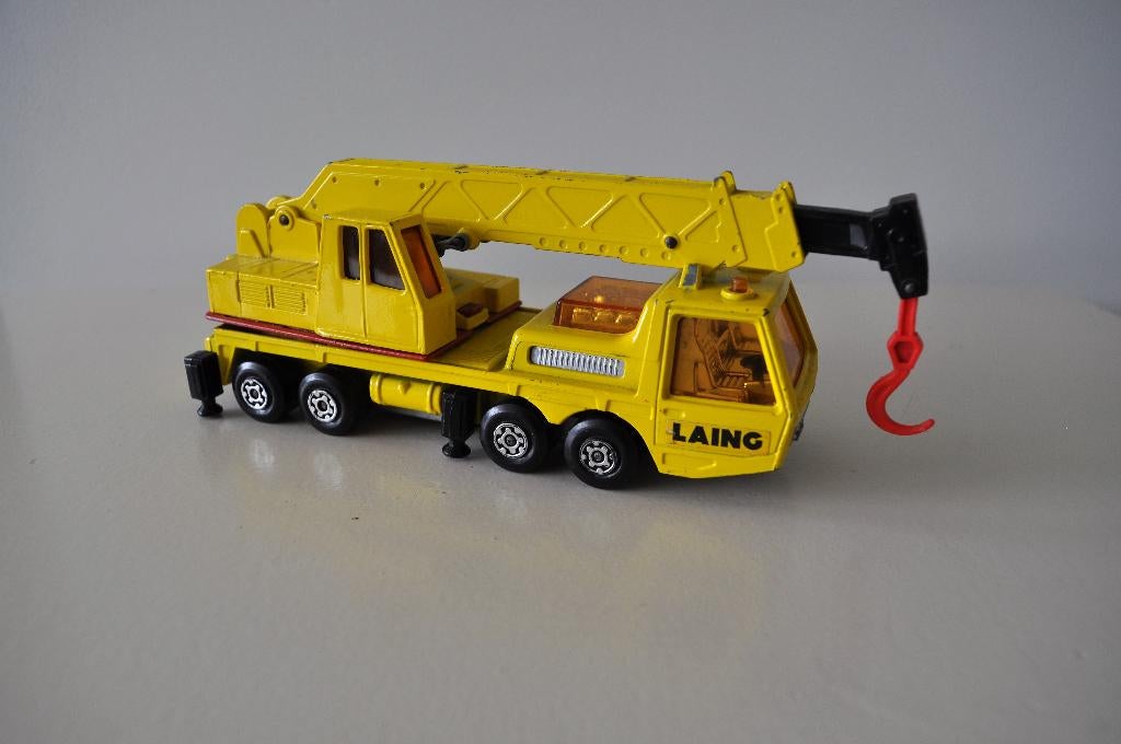 Vintage Matchbox Super Kings K-12 Hercules Crane 1974 17 cm, Ophalen of Verzenden, Gebruikt, Bus of Vrachtwagen