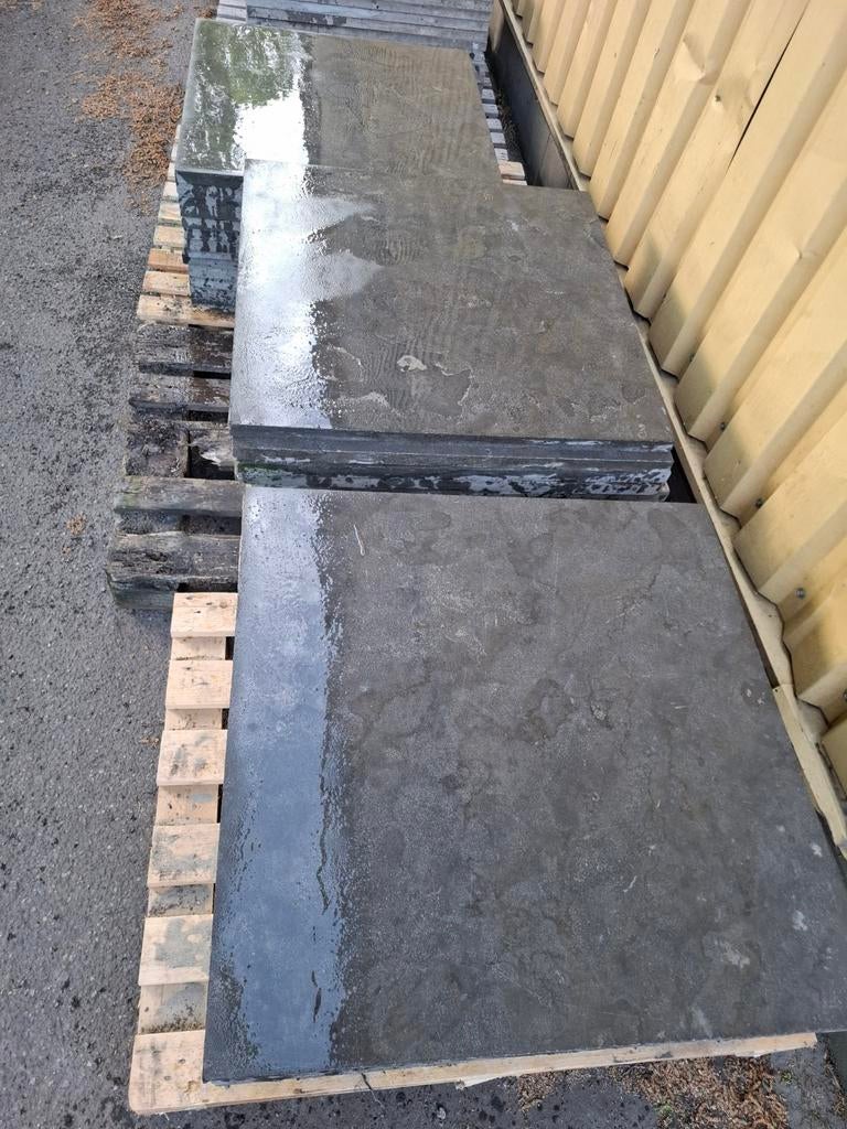 Partij chinees hardsteen natuursteen tegels 54m2, Ophalen, Gebruikt, Klinkers, Natuursteen