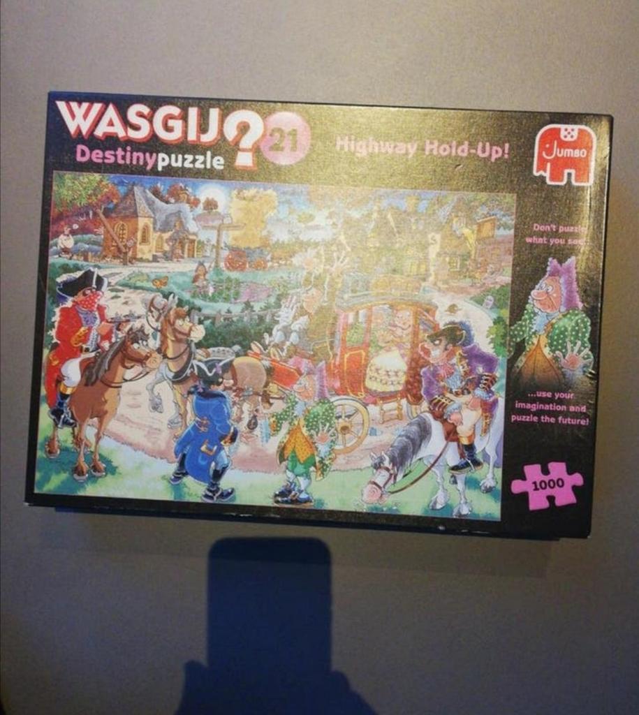Wasgij destiny 21 highway hold up, 1000 stukjes, Hobby en Vrije tijd, Denksport en Puzzels, Ophalen of Verzenden, 500 t/m 1500 stukjes