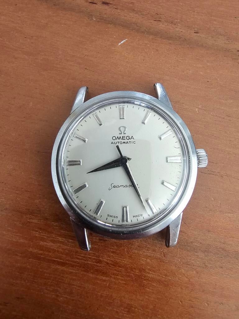 Oud Omega seamster horloge, Staal, Polshorloge, Omega, 1960 of later