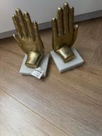 Boekensteunen HD Living - Gouden Handen op Marmeren Voet, Ophalen of Verzenden, Nieuw