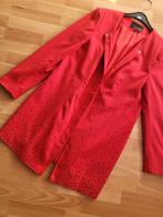 Knalrode tussenjas met steentjes - BPC collectie, maat 44, Ophalen of Verzenden