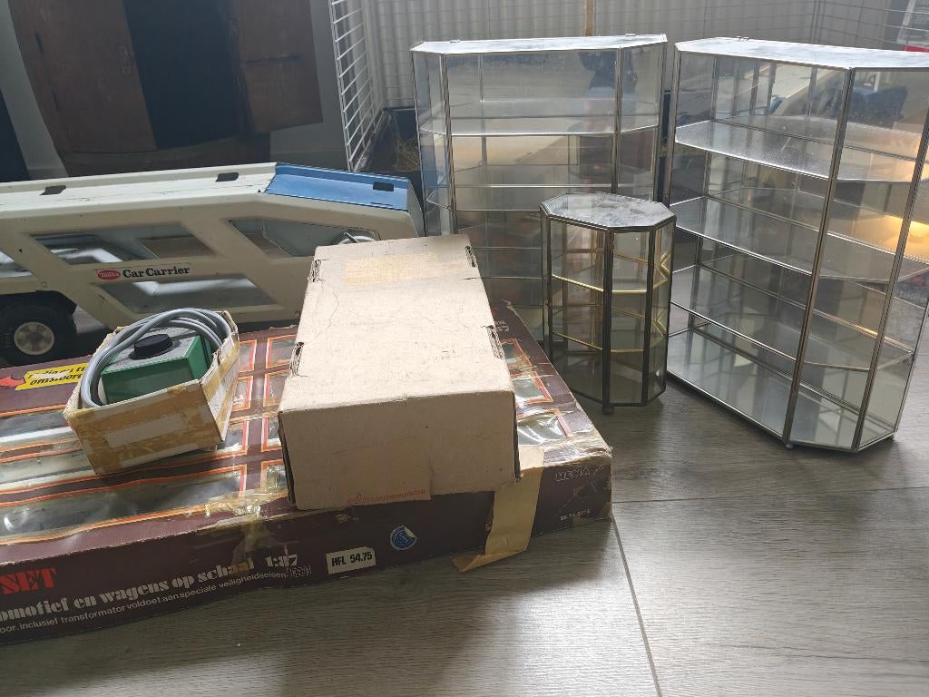 Vitrine kastjes, Huis en Inrichting, Ophalen, 50 tot 100 cm, Zo goed als nieuw, Glas