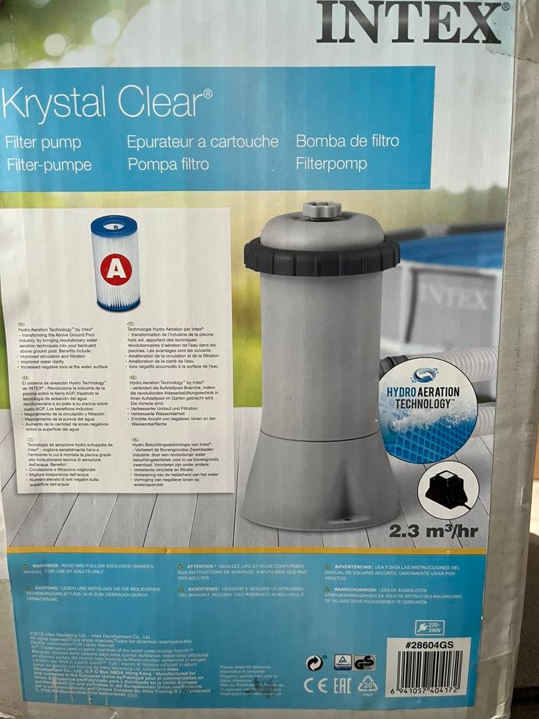 Filterpomp Intex 604G incl filters, Tuin en Terras, Zwembad-toebehoren, Ophalen, Zo goed als nieuw, Filter