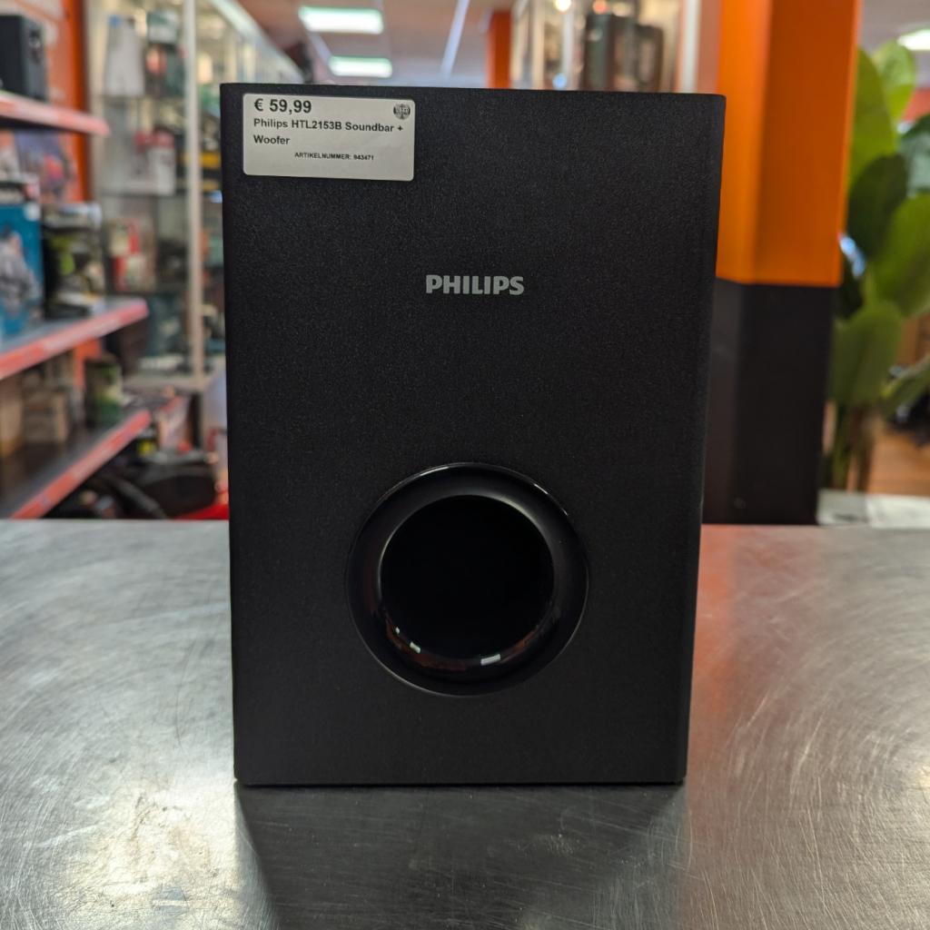 Philips HTL2153B Soundbar + Woofer, Philips, Zo goed als nieuw, Support@philips.com, Philips Center
Amstelplein 2
1096 BC Amsterdam
Netherlands