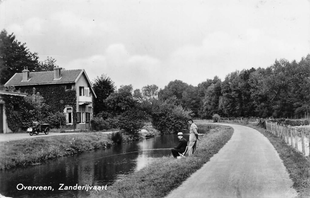 JN1129 Overveen Zanderijvaart 1961, Ophalen of Verzenden, 1960 tot 1980, Ongelopen, Noord-Holland