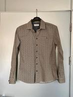 J90 No Excess maat S blouse overhemd beige/groen/blauw, Zo goed als nieuw, No Excess, Groen, Halswijdte 39/40 (M)