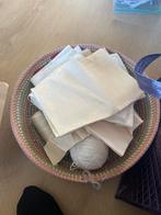 Diverse lappen voor borduren - Katoen en Linnen, Hobby en Vrije tijd, Stoffen en Lappen, Gebruikt, Wit, Ophalen of Verzenden, 30 tot 120 cm
