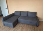 Grijze slaapbank Ikea 140 FRIHETEN, Huis en Inrichting, Ophalen, Gebruikt, Tweepersoons, Overige maten