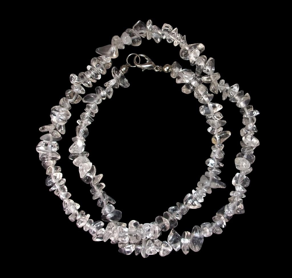 Splitketting Bergkristal Lengte circa 45 cm, Ophalen of Verzenden, Mineraal