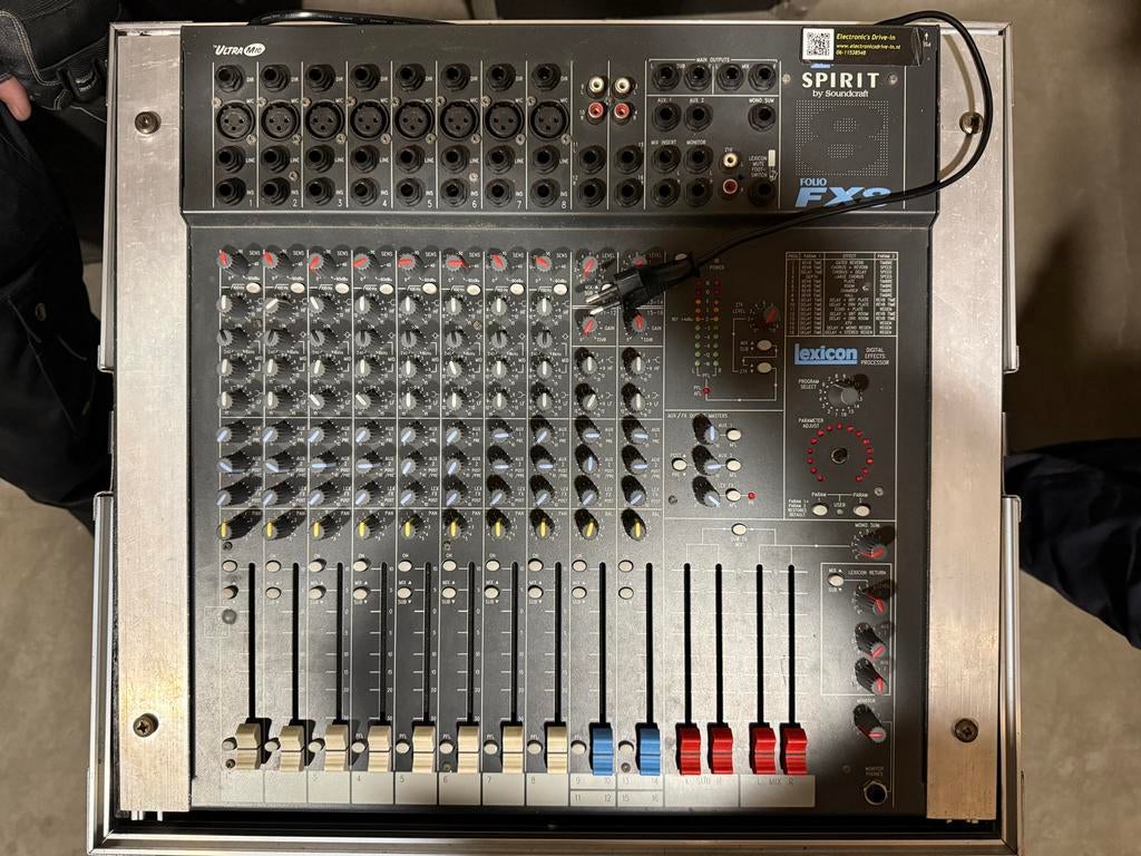 Soundcraft Spirit Folio FX8 mengpaneel, Ophalen, Gebruikt, 5 tot 10 kanalen, Microfooningang