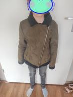 Stoere suède groene look jas met teddy voering voor kinderen, Ophalen of Verzenden, Gebruikt, Coolcat, Jongen of Meisje