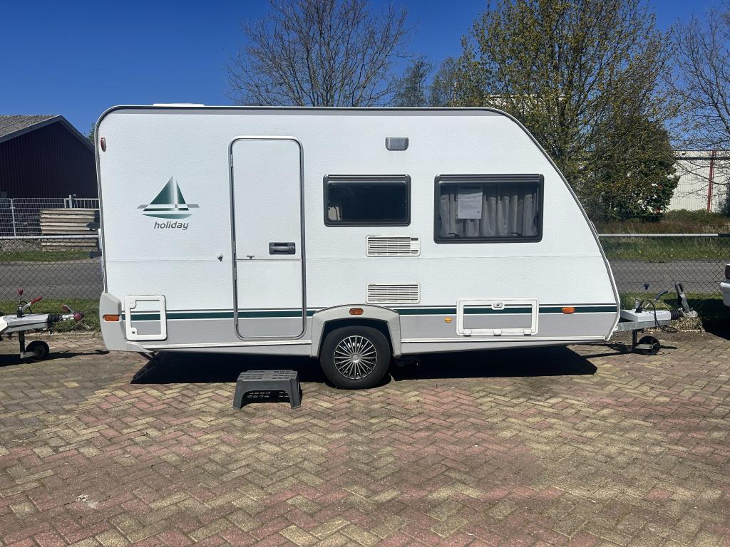 Eifelland Holiday 395 TM vast bed zitje mover tent, Caravans en Kamperen, Caravans, Bedrijf, 750 - 1000 kg, Dwarsbed, Schokbreker