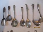 verzilverde suikerlepels 7 stuks verschillende modellen, Ophalen of Verzenden