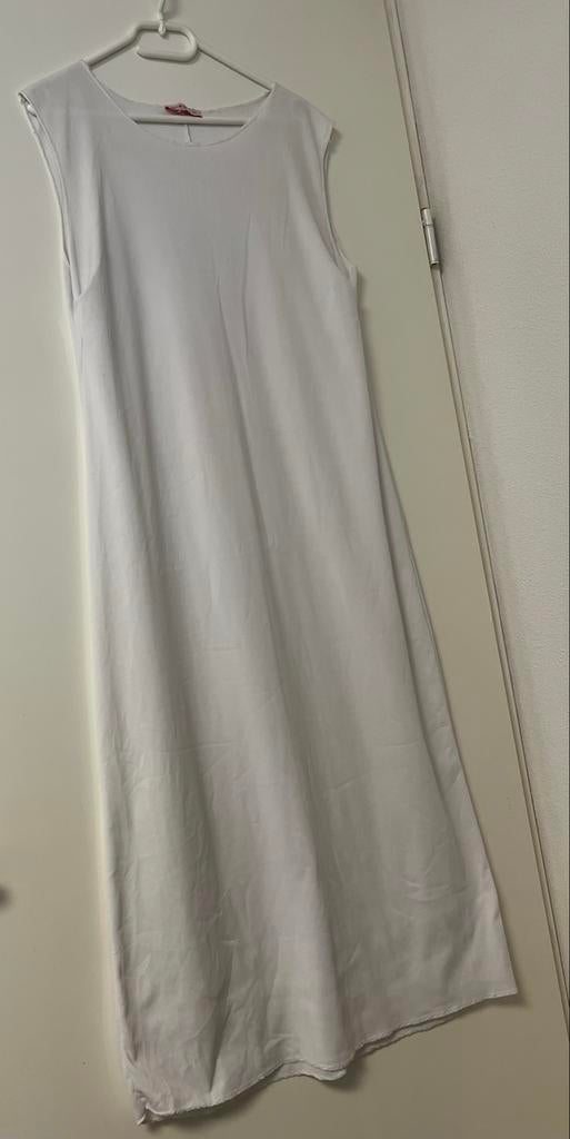 Witte mouwloze jurk, onderjurk maat 40, Ophalen of Verzenden, Zo goed als nieuw