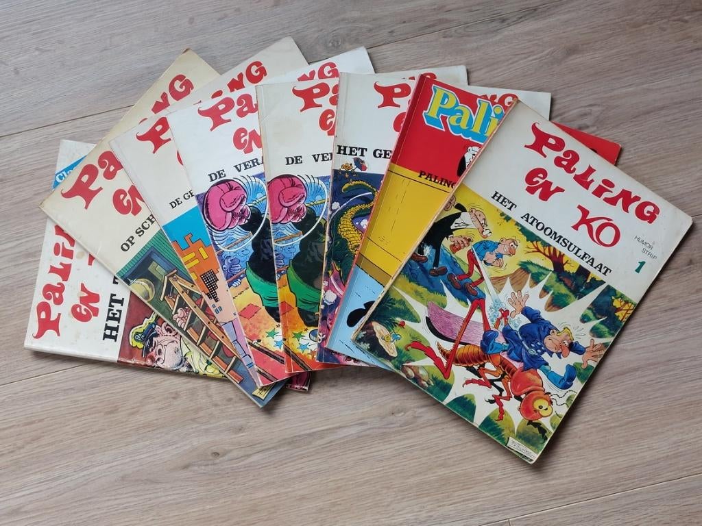 Paling en Ko (8 stuks), Meerdere stripboeken, Ophalen of Verzenden, Gelezen, Willy Vandersteen