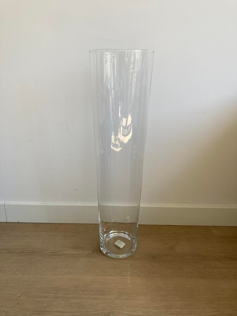 Bloemenvaas - conische vaas - glas - 70 x 19 cm, Ophalen, Overige kleuren, 50 tot 75 cm, Glas