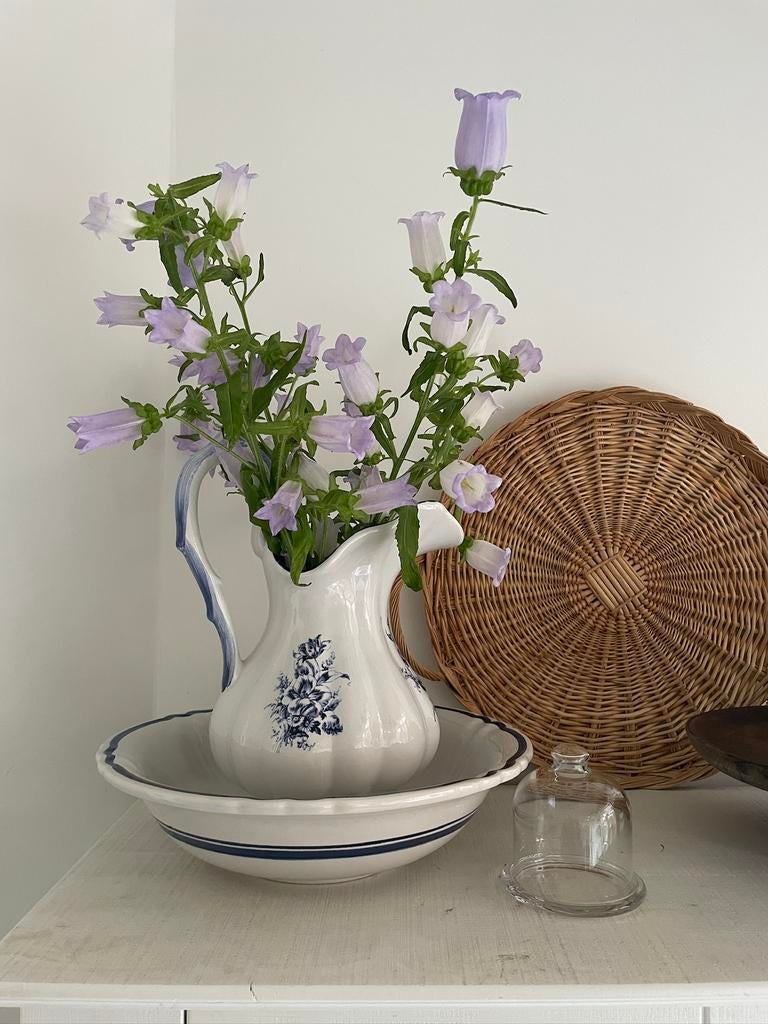 Brocante lampetset, Huis en Inrichting, Ophalen of Verzenden, Zo goed als nieuw, Overige kleuren, Minder dan 50 cm