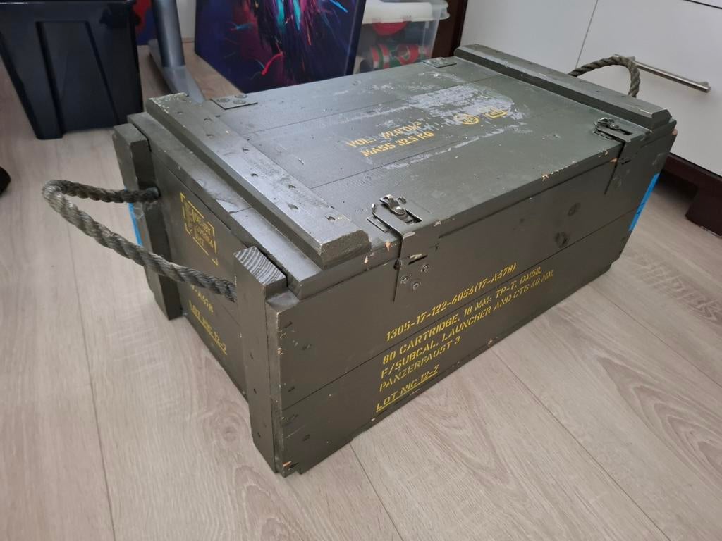 Gebruikte Leger Munitiekist - Robuust en Authentiek, Ophalen, Landmacht, Overige gebieden, Kist of Geocache