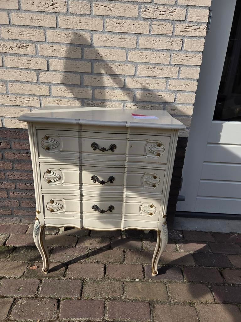 Queen Ann brocante landelijke lade kastje( ptmd rofra), Huis en Inrichting, Kasten | Ladekasten, Ophalen of Verzenden, 25 tot 50 cm