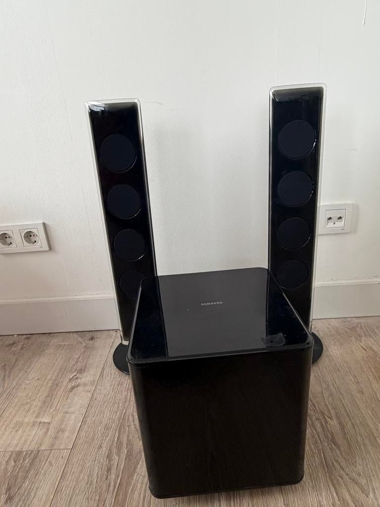 Samsung Subwoofer + Front Speakers (PS-WBD7200 & PS-FBD7200), Audio, Tv en Foto, Luidsprekers, Ophalen, Gebruikt, Complete surroundset