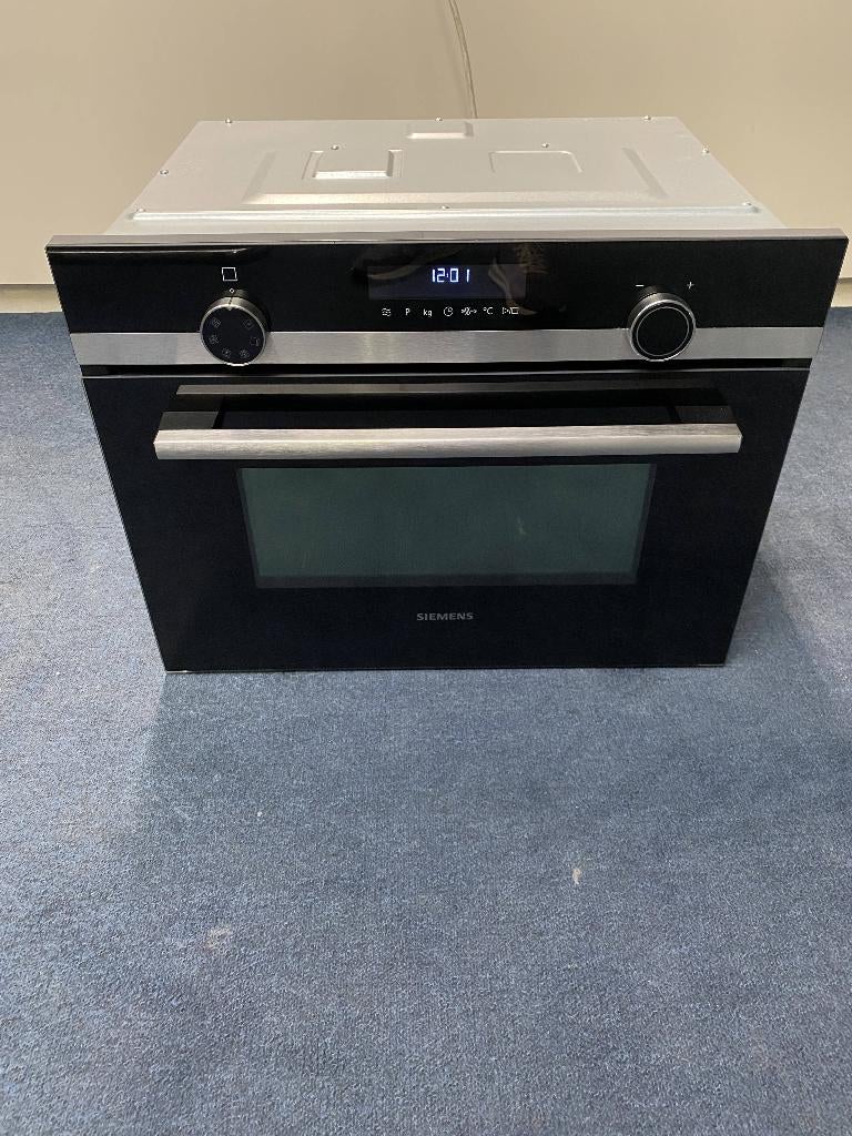 Siemens CM585AMS0 combi oven/magnetron, Gebruikt, 60 cm of meer, Oven met grill, Inbouw