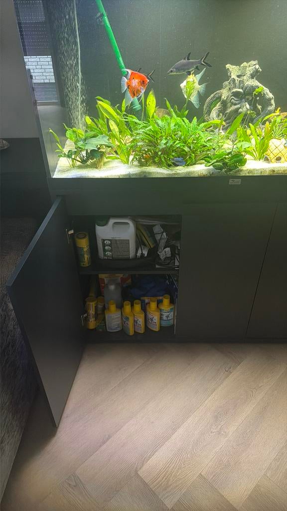 Aqualantis aquarium 350liter, Dieren en Toebehoren, Vissen | Aquaria en Toebehoren, Ophalen, Zo goed als nieuw, Gevuld zoetwateraquarium