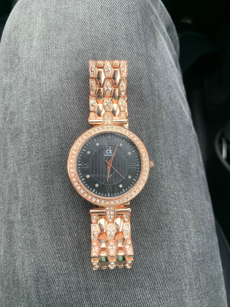 Calvin Klein Rose goud horloge, Ophalen of Verzenden, Zo goed als nieuw, Goud, Overige merken