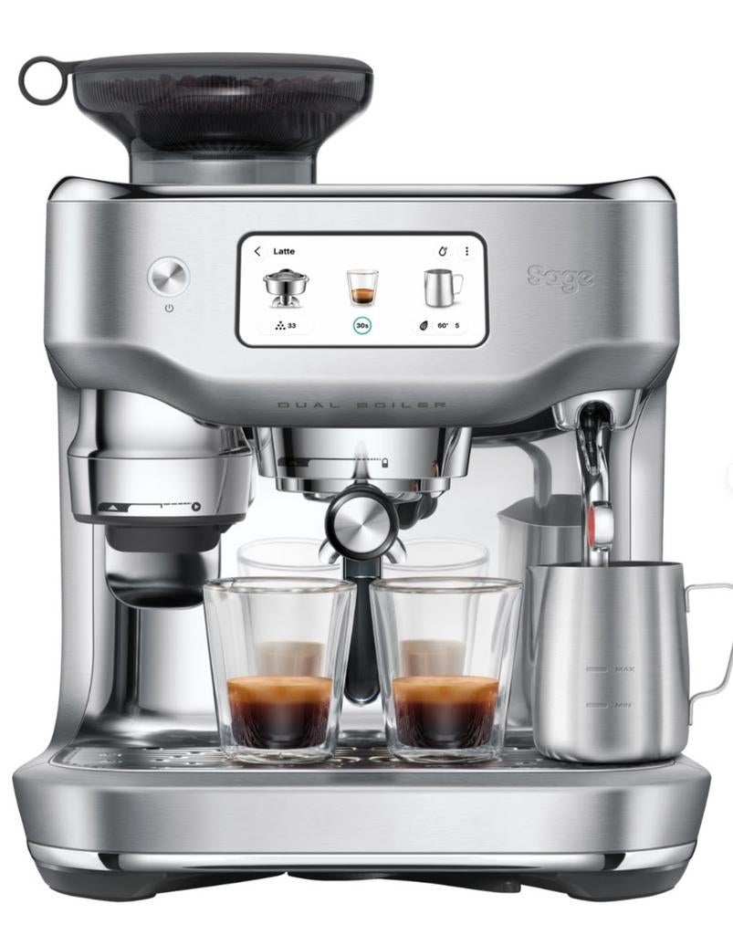 Sage The Oracle Dual Boiler RVS, Witgoed en Apparatuur, Koffiezetapparaten, Espresso apparaat, Zo goed als nieuw, Gemalen koffie