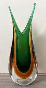 Murano sommerso vaas kristal 29 cm Flavio Poli 1960's, Antiek en Kunst, Ophalen of Verzenden
