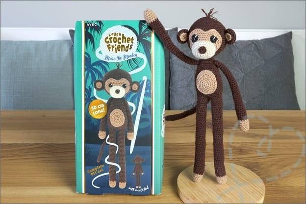 DIY Haakpakket Aapje Marc the Monkey - Leggy Crochet Friends, Textiel, Nieuw, Ophalen of Verzenden, Overige merken
