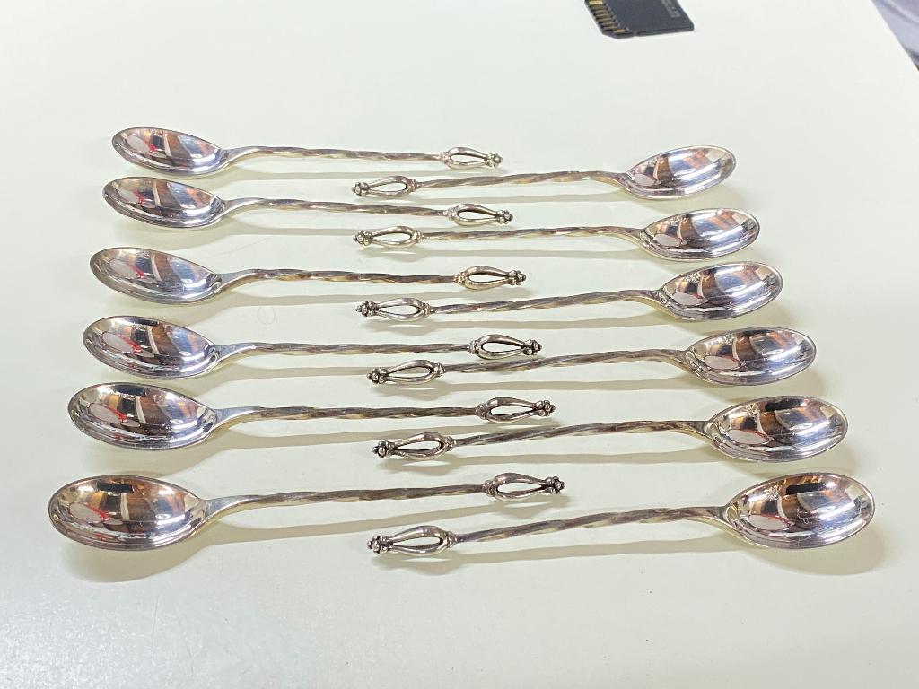 12 zilveren lepeltjes  van Kempen en Begeer, Antiek en Kunst, Antiek | Bestek, Ophalen