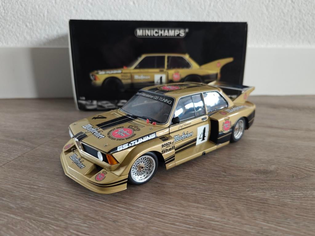 Minichamps BMW 320i DRM Season 1977 #4 J. Obermoster, Hobby en Vrije tijd, Modelauto's | 1:18, Ophalen of Verzenden, Zo goed als nieuw
