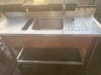 RVS buitenbar met dubbele spoelbak en tapkraan, Ophalen of Verzenden, Gebruikt