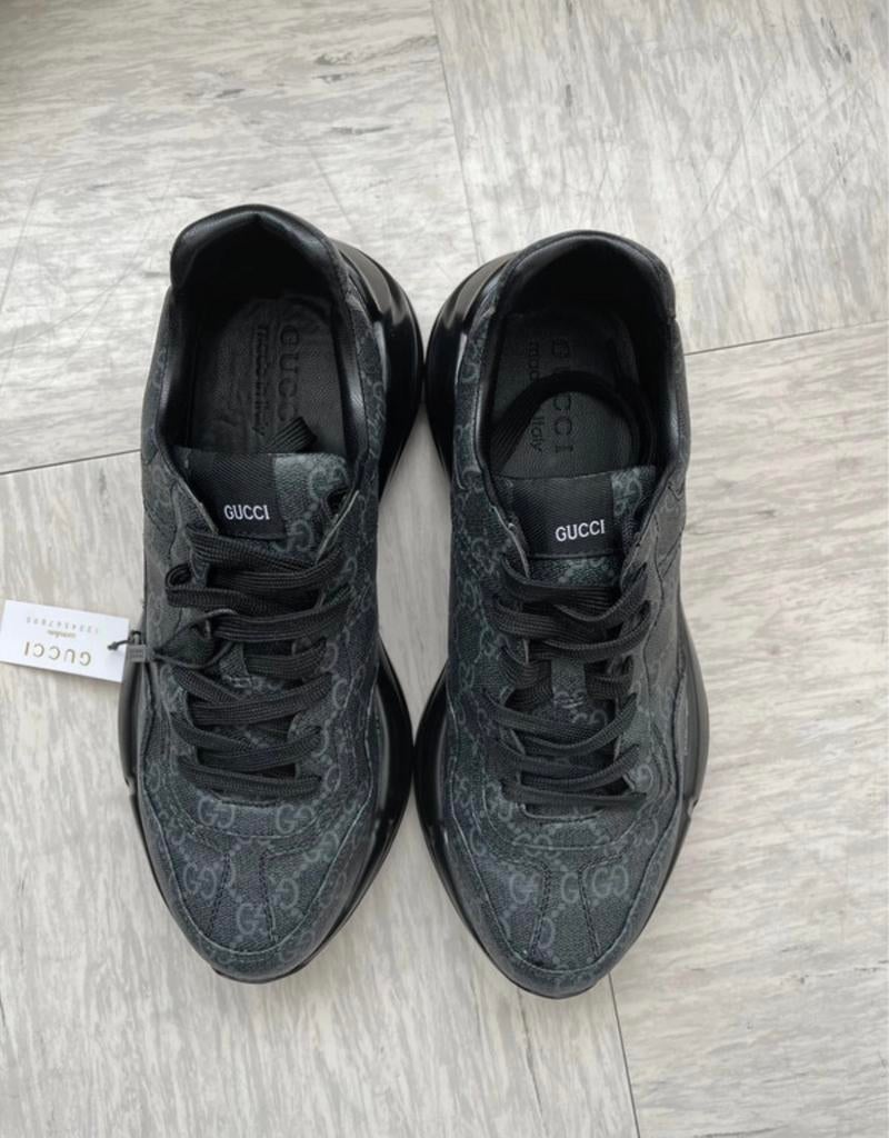 Gucci Rhyton sneakers maat 43, Zwart, Ophalen of Verzenden, Sneakers of Gympen, Zo goed als nieuw
