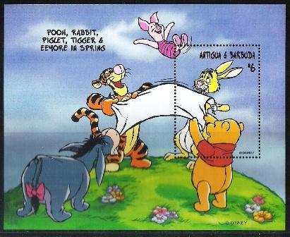 Walt Disney Antigua & Barbuda Mi nr blok 390 postfris, Ophalen of Verzenden, Postfris, Overige thema's