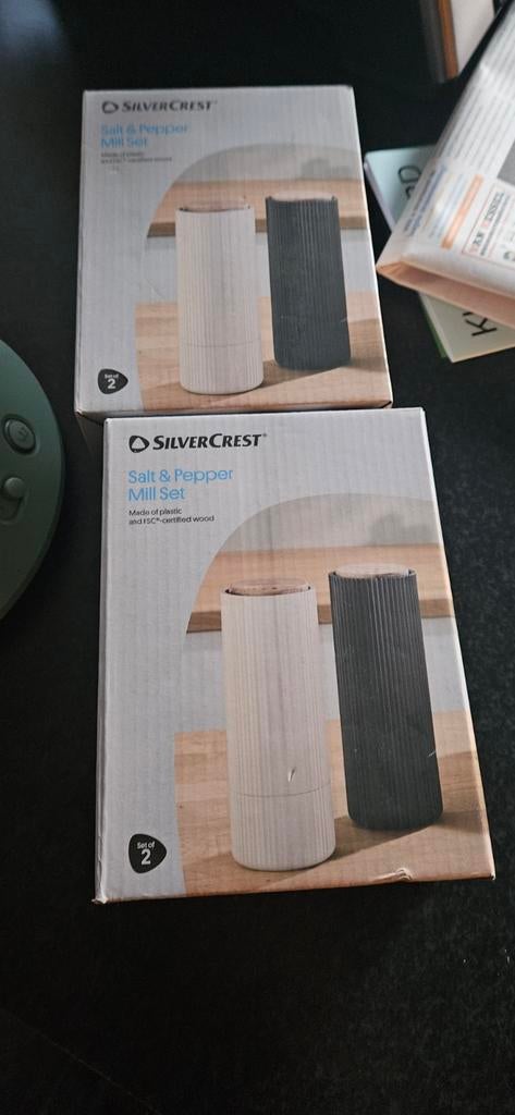 Nieuw Silvercrest Peper- en Zoutmolen Set - Japandi Stijl, Ophalen of Verzenden, Nieuw