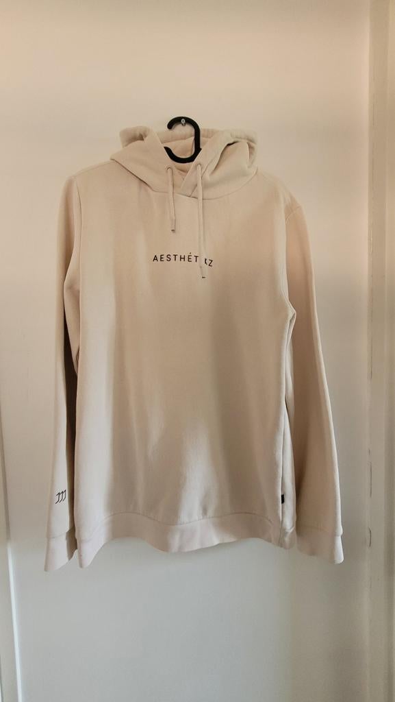 Daily Aesthetikz Hoodie Crème Maat M, Kleding | Heren, Truien en Vesten, Maat 48/50 (M), Beige, Ophalen of Verzenden, Zo goed als nieuw