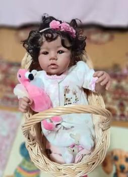 Realistische baby pop levensecht Abigail (46cm), Verzamelen, Poppen, Ophalen of Verzenden, Nieuw, Pop, Levensecht of Reborn