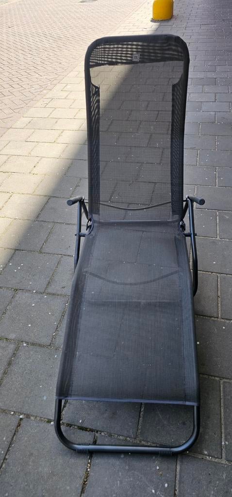 Comfortabele ligstoel / luiwammes stoel - Zwart, Ophalen of Verzenden