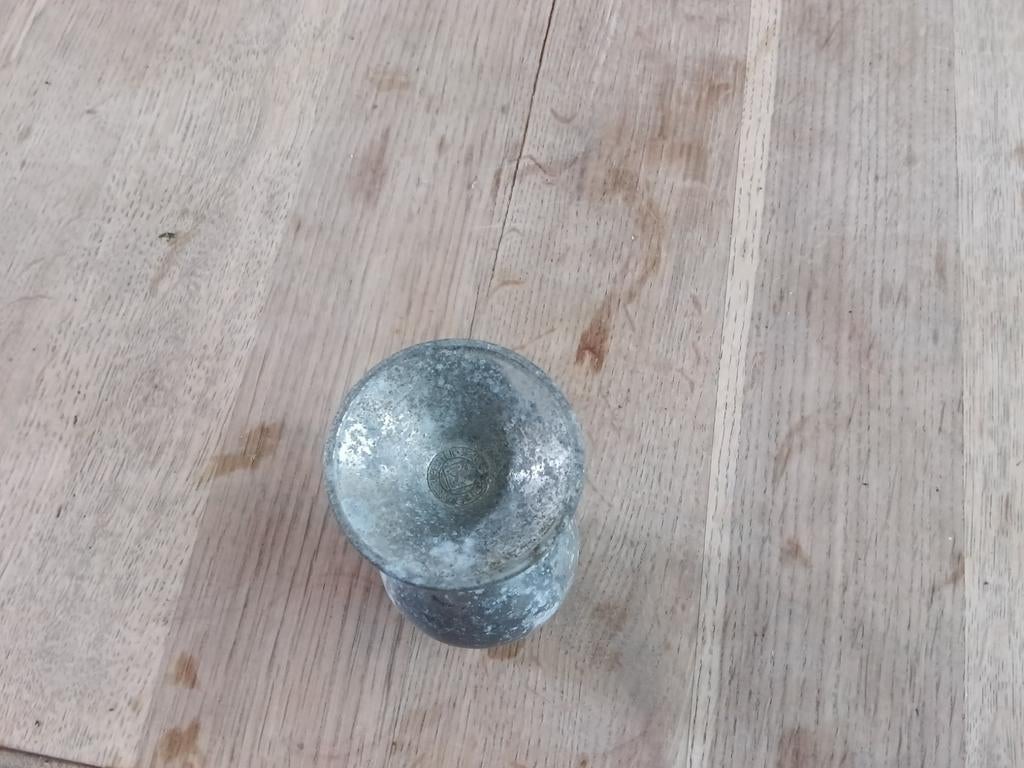 Oude tinnen beker, Antiek en Kunst, Antiek | Tin, Ophalen of Verzenden
