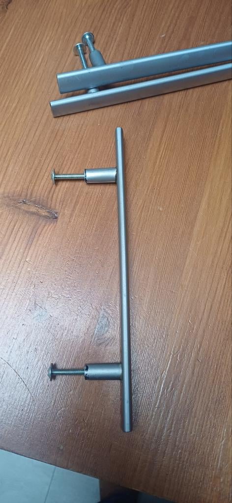 Metalen handgrepen - H.O.H. 128mm, Minder dan 50 cm, Gebruikt, Ophalen of Verzenden, Minder dan 25 cm