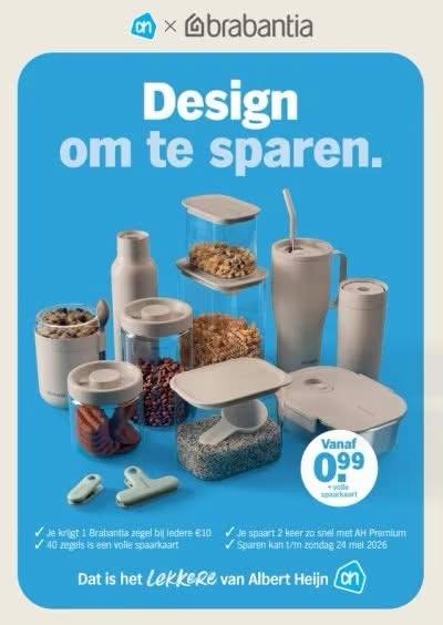 GEZOCHT‼️: spaaractie AH brabantia zegels, Verzamelen, Albert Heijn, Ophalen of Verzenden