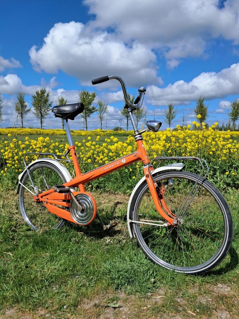 1972 - Sparta 8-80 deelbare fiets oranje retro vintage, Fietsen en Brommers, Ophalen, Gebruikt, 20 inch of meer