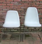 2 Johanson Design stoelen Game-09-46 Zweden Scandinavisch, Huis en Inrichting, Stoelen, Ophalen, Gebruikt, Wit, Metaal