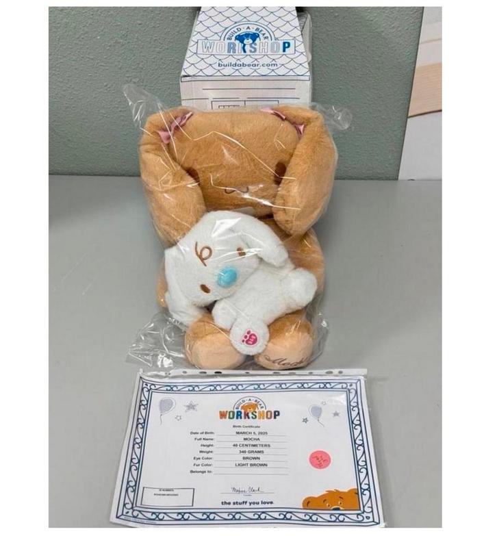 Cinnamoroll Mocha Milk Zeldzaam Build a bear + certificaat, Verzamelen, Speelgoed, Nieuw, Ophalen of Verzenden