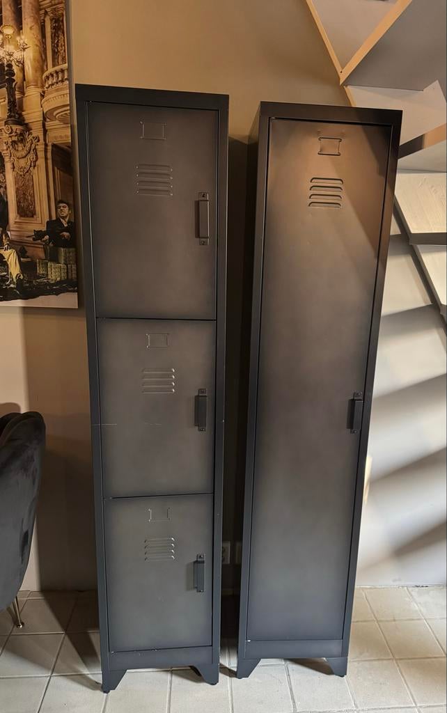 2x locker kast Woood Cas, Huis en Inrichting, Kasten | Lockerkasten, Ophalen, Gebruikt, Industrieel