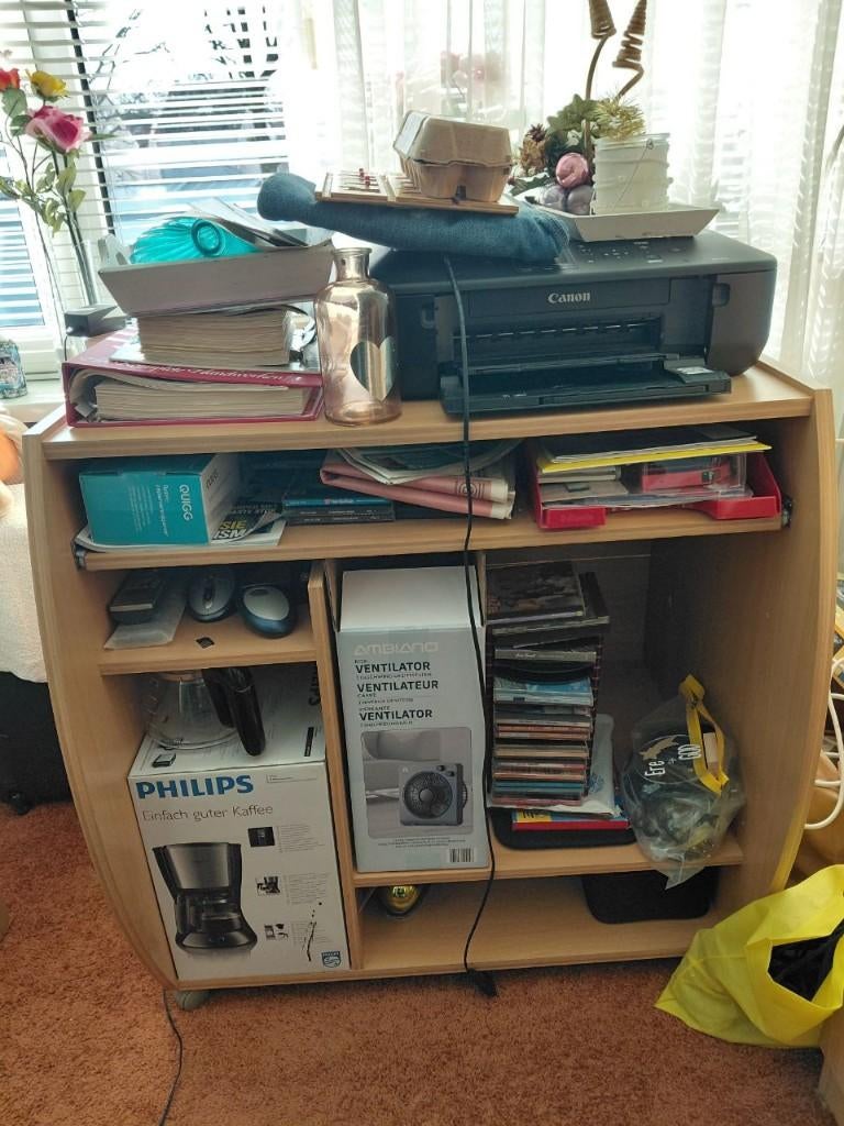 Computerbureau, Ophalen, Met wielen, Gebruikt